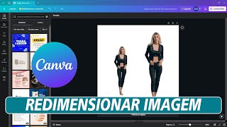 COMO REDIMENSIONAR IMAGEM NO CANVA  canvagratis [upl. by Eusoj]