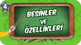 4 Sınıf Fen Besinler ve Özellikleri 2022 [upl. by Abil]