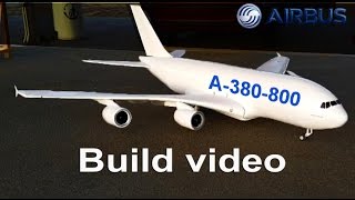 AIRBUS A380800 Depron RC AIRPLANE BUILD VIDEO BY RAMY RC [upl. by Margarette]