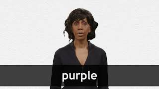 How to pronounce PURPLE in American English [upl. by Farmer]