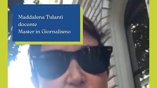 Maddalena Tulanti docente Master in Giornalismo Università di Bari [upl. by Artinad]