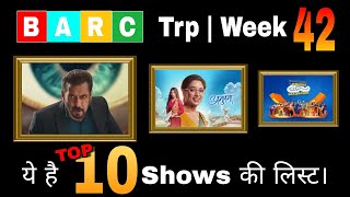 Week 42 TRP List  Bigg Boss 18 Is Out Of This List  A Huge Drop In The TRP Of Jhanak [upl. by Ring]