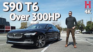 2020 Volvo S90 T6 AWD Momentum  Start up and tour [upl. by Alleb]