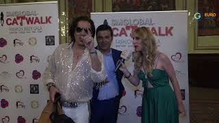 VIP Guest Nauman Sajid talks to Aysen Djemal on the Red Carpet SMGlobalCatwalk LONDON Fashion Week [upl. by Gnohc]