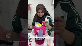 Babys wonderland theme fondant cake  how to make a fondant cake  fairy theme cake  fondant baby [upl. by Yderf]