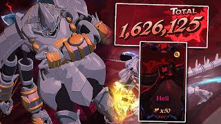 OVERLORD COLLAB COCYTUS GOD TIER BROKEN ON DEMON KING GAME MODE HELL DIFFICULTY 7DS Grand Cross [upl. by Eiznikam862]