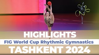 2024 Tashkent Rhythmic Gymnastics World Cup – Highlights [upl. by Ahsieker376]