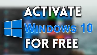 How to Activate Windows 10 For  FREE  2024 [upl. by Cherish192]