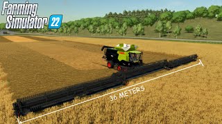 Farming Simulator 22  CLAAS LEXION 8900 SPECIAL Mega Combine 100000l And Grain Header 36 Meters [upl. by Creath]