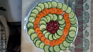 SLICING and DECORATING carote cetrioli melograno slicing shortvideo viralvideo [upl. by Stambaugh]