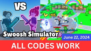 All CODES WORK Swoosh Simulator ROBLOX June 22 2024 [upl. by Oluap]