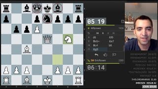 Winning in 12 moves with the Belgrade Gambit [upl. by Nomyaw]