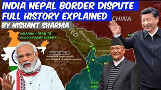 India Nepal Border Dispute  KalapaniLipulekh Dispute  Full History Explained By Nishant Sharma [upl. by Irahk81]