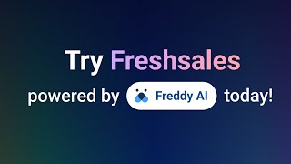 Transform your sales game with Freddy AI  Freshsales by Freshworks [upl. by Aoket72]