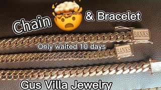 13mm 261 gram Miami Cuban Link Chain by GUS VILLA Gus Villa Jewelry REVIEW and Unboxing [upl. by Hazelton]