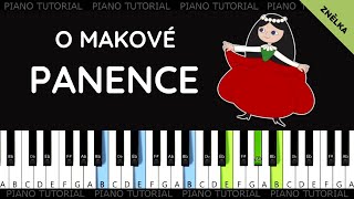 Maková panenka  O makové panence  znělka  večerníček piano tutorial  jak hrát  klavír [upl. by Zosi]