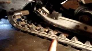 Replacing Bearing on Snowmobile Drive Shaft [upl. by Gefell]