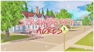 STRAWBERRY ACRES 🍓  WORLD OVERVIEW  THE SIMS 3 [upl. by Balsam153]