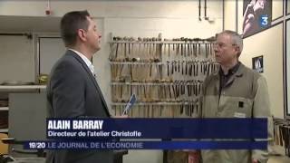 Journal de lEconomie du 10 novembre  les visites des ateliers Christofle [upl. by Osswald]