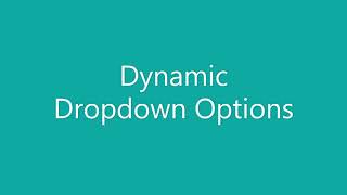 Dynamic Dropdown Options in ChronoForms7 [upl. by Gerardo]