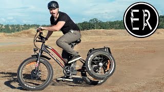 3 WHEEL FAT TIRE ELECTRIC BIKE ADVENTURE AddMotoR MOTAN M350 Trike Overview [upl. by Reisfield]