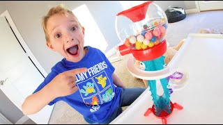 Father amp Son MAKE A GUMBALL MACHINE  Tastes Amazing [upl. by Middle]