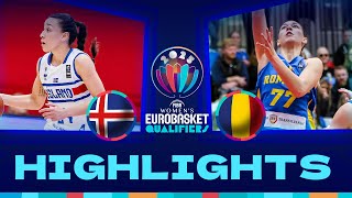 Iceland v Romania  Full Game Highlights  FIBA EuroBasketWomen 2025 Qualifiers [upl. by Suravat]