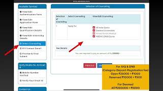 NEET PG COUNSELLING REGISTRATION PROCESS  Step wise guide to register neetpg counselling mcc [upl. by Montfort]