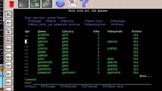 AS400 Tutorial  WRKJOBQ [upl. by Bekki]