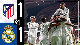 HIGHLIGHTS  Atlético 11 Real Madrid  LaLiga 202425 [upl. by Ruprecht]