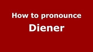 How to pronounce Diener ItalianItaly  PronounceNamescom [upl. by Harts]