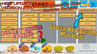 ARBS Mobile New Update Verison 220  New Team Create Verison  NEW Costum Map Update  arbs mobile [upl. by Joice]