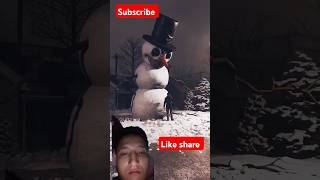 snowman shorts snowy ytshorts christmas shortviral ghost hanuman shiv frosty winter snow [upl. by Karlise217]