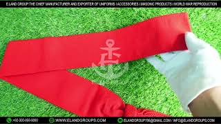 Military Sergeant’s Red Sash Military Sergeant Cadets Guards Red Shoulder Sash [upl. by Annaeiluj]