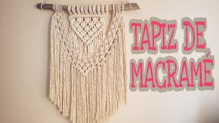 El tapiz macrame mas facil Te enseño a hacerlo paso a paso [upl. by Mel206]