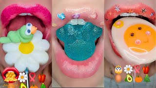 Satisfying ASMR EATING EMOJI FOOD CHALLENGE COMPILATION Mukbang 먹방 [upl. by Satsoc496]