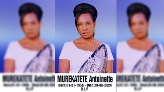 LIVE STREAMING Umuhango wo guherekeza umubyeyi wacu MUREKATETE Antoinette [upl. by Aicilec]