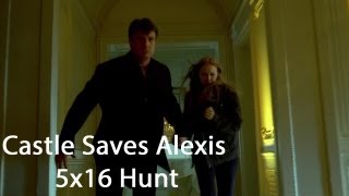 Castle  5x16 Hunt Castle saves Alexis life and escapes with her HD [upl. by Codi]