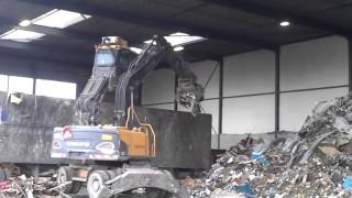 Volvo high reach cab waste recycling excavator with Arctic clean air system [upl. by Worth]