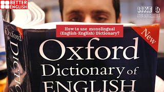 How to use monolingual EnglishEnglish dictionary [upl. by Springer996]