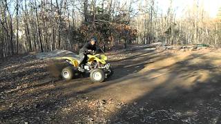 01 Honda TRX 400ex 440 big bore donuts spinning cyclones sliding drift [upl. by Onaivatco]