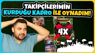 TAKİPÇİLERİM KURDUĞU KADRO İLE KAYBEDERSEM 4 EPİK SİLERİM eFootball Mobile 2025 [upl. by Fraase291]