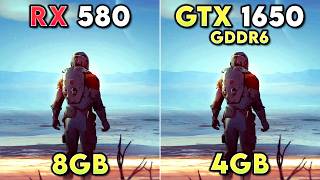 RX 580 vs GTX 1650 GDDR6  Test in 12 Games [upl. by Aerdna157]