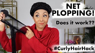 Curly Hair Wash Routine w Net Plopping Does it work  BiancaReneeToday [upl. by Derry]