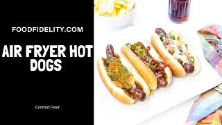 How To Cook Hot Dogs in an Air Fryer shorts [upl. by Marquita]