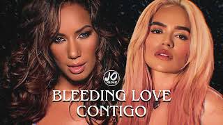 BLEEDING LOVE amp CONTIGO MASHUP  Leona Lewis Karol G amp Tiësto by JO Mashups [upl. by Okihcas]