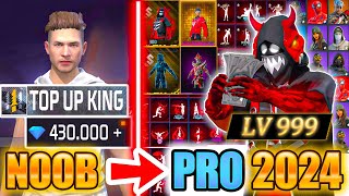 400000💎DIAMONDS🔥TOP UP KING😱watch how many skins I got Free Fire [upl. by Budwig]