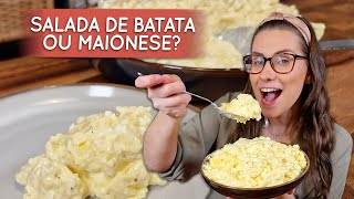 Salada de batata ou maionese minha favorita com maionese caseira [upl. by Phylys7]