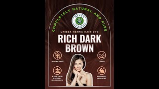 How To Apply Our RICH DARK BROWN Henna Hair Dye Mixes Instructions [upl. by Anaiad]