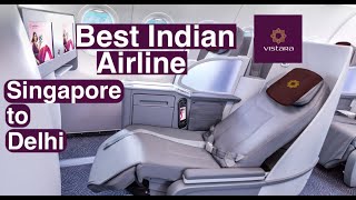 Indias 5 Star Airline  Vistara  Singapore to New Delhi [upl. by Bezanson323]